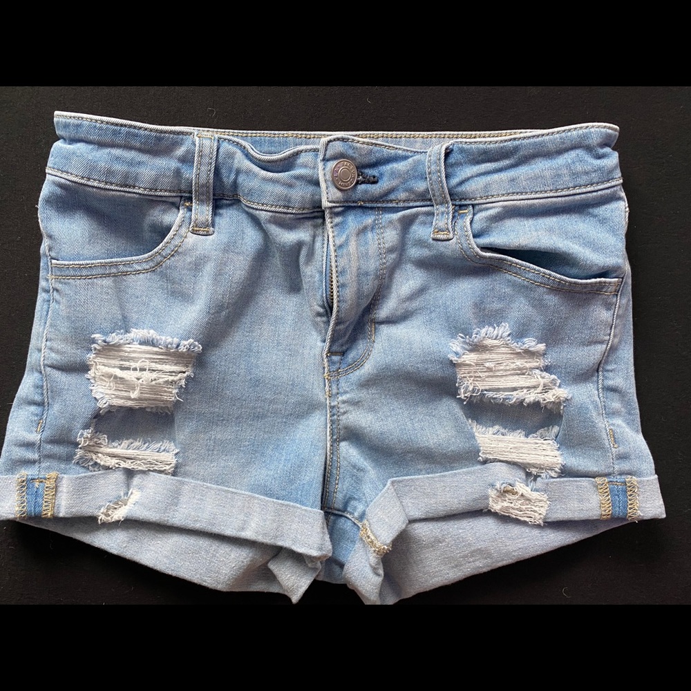Pacsun light wash jean shorts